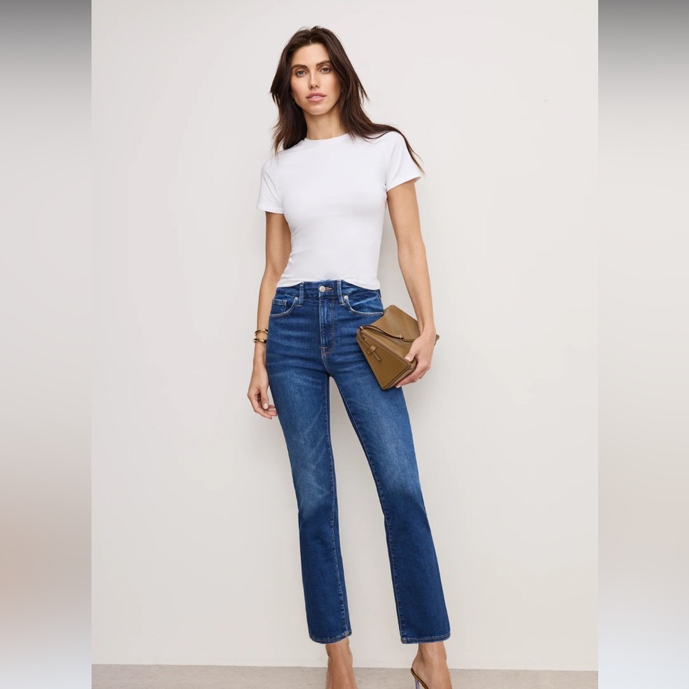GOOD AMERICAN Always Fits Good Legs Straight Size 6-12 6 8 10 12 Jeans